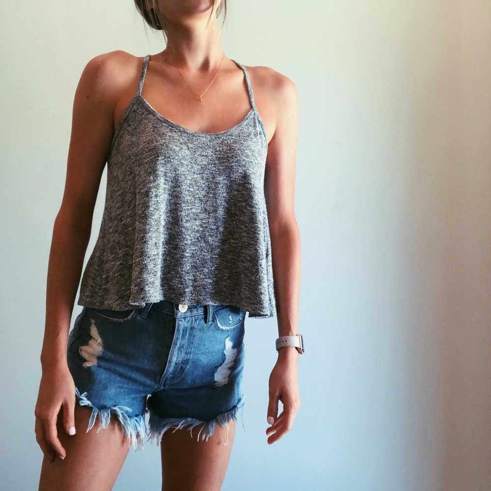 American Eagle Soft & Sexy Gray Tank